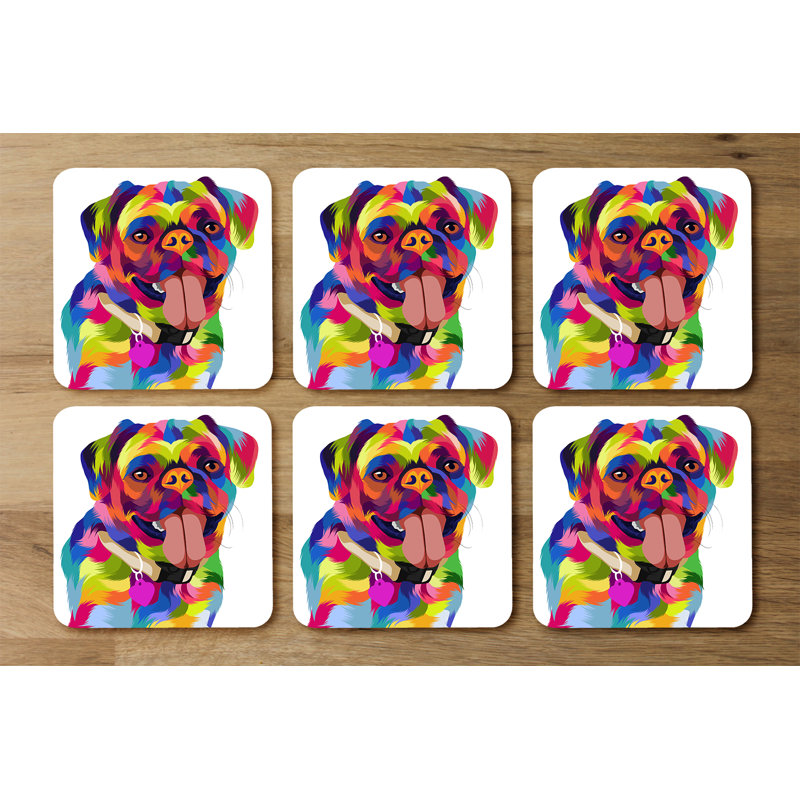 Dubeck Square 6 Piece Coaster Set