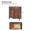 Arshawn Traditional Solid Wood 2 - Door Accent Cabinet With Simple Assembly-1930286554