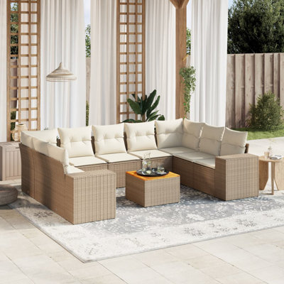 Ensemble de canapé de jardin Vidaxl 