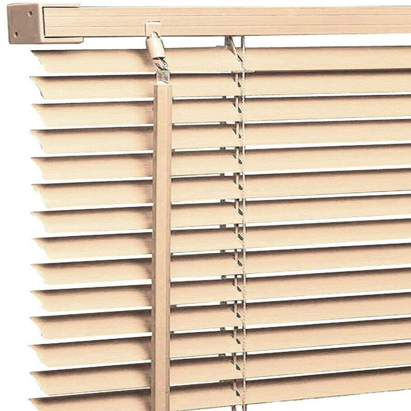 PVC Plain Indoor Venetian Blind, 213 cm L x 135 cm W, Grey