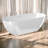 63'' x 29.5'' Freestanding Soaking Solid Surface Stone Resin Bathtub-108772684