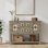 45 " W Solid Wood Top Console Table