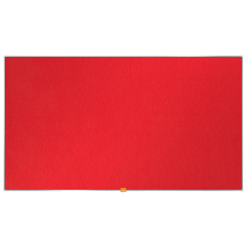 Wall Mounted Bulletin Board, 69.80cm H x 122.9cm L, Red