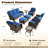 Cracraft 9-Piece All-Weather Wicker Patio Furniture Set With Swivel Rocker Chairs, Deep Seating Sofa & Ottomans For Backyard, Patio & Poolside-1532214741-1532214728