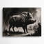 Art mural en métal noir Wildlife Hiant Forest Hog-1833046972