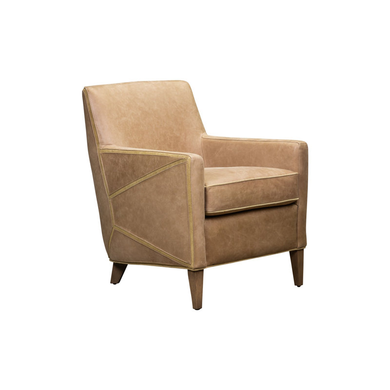 Fauteuil en cuir véritable grain 26 po