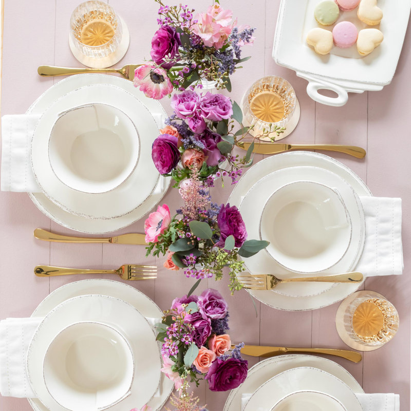 Lastra Handmade Stoneware Salad/Dessert Plate, Linen