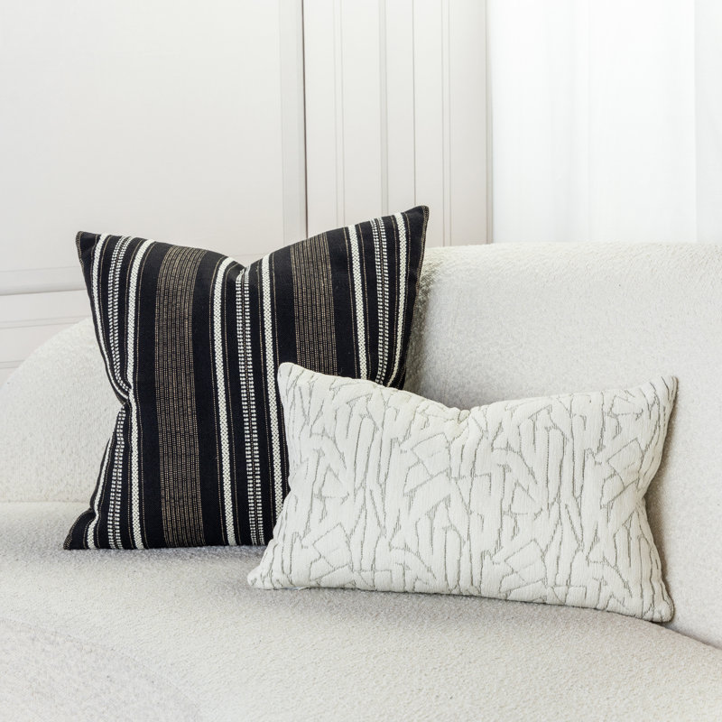 Synchronize Lumbar Indoor/Outdoor Pillow Cover & Insert, 12" H x 20" W