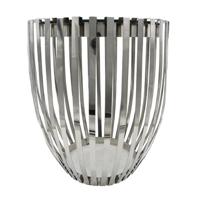 Mirrored Glass Top End Table