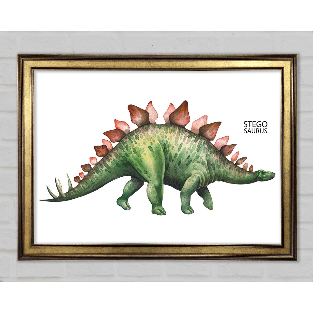 Stegosaurus Gerahmter Druck