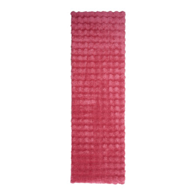 Sunny Collection Hand Woven Modern Grid Pink Area Rug,