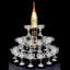 1 Bottle Tabletop/Countertop Wine Bottle & Glass Rack in Clear