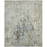 Illusion Weave Hand Knotted Abstract Area Rug