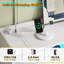 Commode 4 tiroirs avec lumières DEL et support à vêtements Hajun