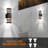 2 Pack Outdoor Wall Lights, Modern Dusk To Dawn LED Outdoor Lighting 2-Layer Outdoor Lights For House Exterior Wall Light Fixture Waterproof Up And Down Porch Lights For Garage Entryway-1181343765