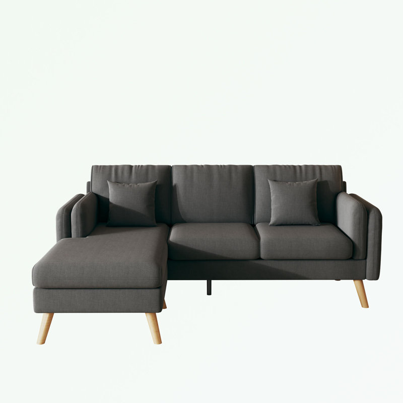 Canapé khani, Mélange de coton gris foncé