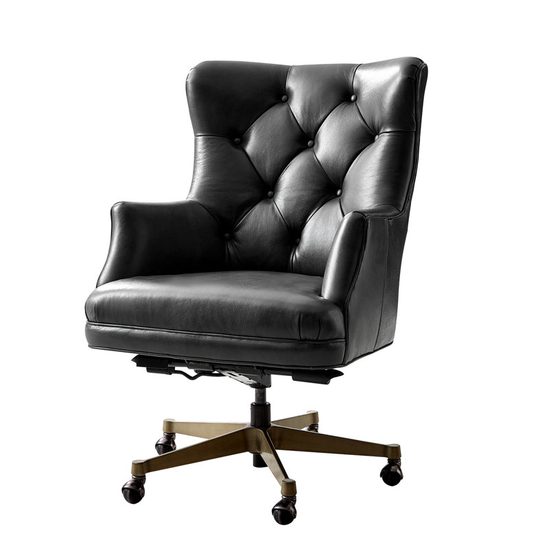 Chaise de bureau Jacinto Transitional, Gris foncé
