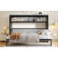 Lit escamotable simple avec tablettes-1624473426