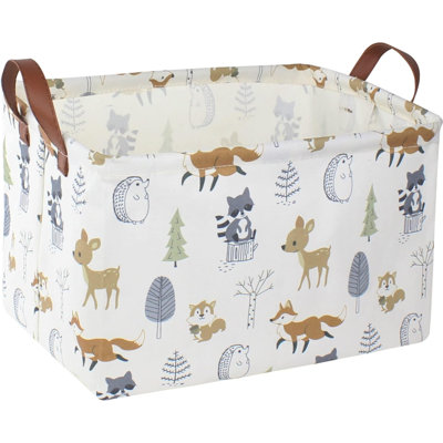Panier de rangement rectangulaire, boîte à livres, panier-cadeau, décoration de chambre (animal)
