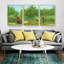 Paysage abstrait - Ensemble de 3 reproductions de cadres photo sur toile