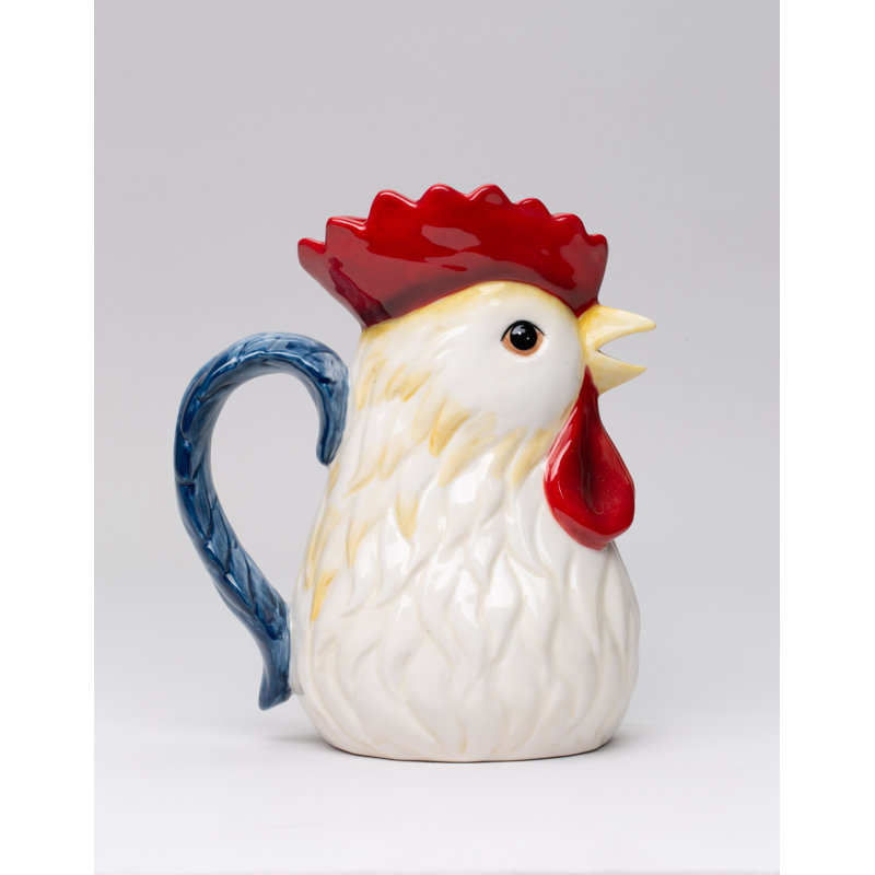 Ceramic Rooster Pitcher
