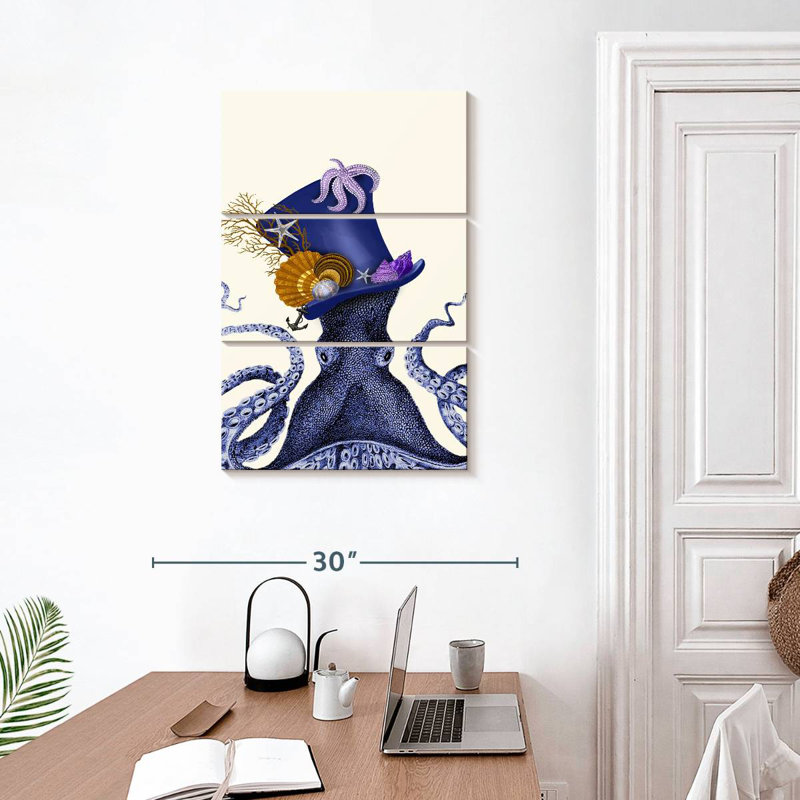 Brampt Octopus Nautical Hat, 32" H x 20" W