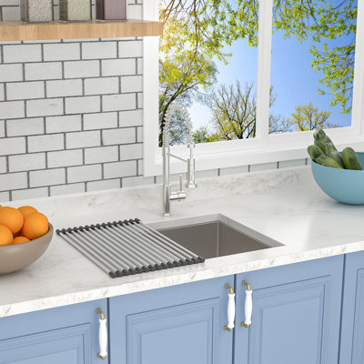 14" L x 18" W Undermount Single Bowl Stainless Steel Kitchen Sink With Accessories