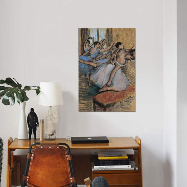 « the danseurs », impression sur toile, H 26 po x l 18 po x P 1,5 po, Pas de tapis, Toile tendue