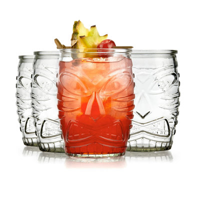 Tiki Libbey Statue Rocks Glass, 16 oz.