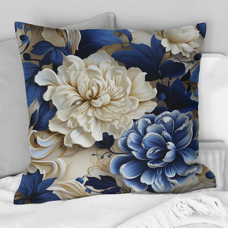 Coussin Cobalt, 20 po x 20 po