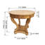 Charmante table ronde en bois de style campagnard pour différentes pièces