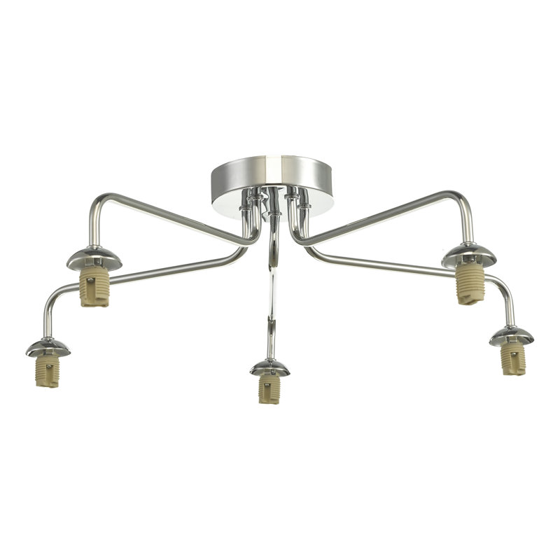 FEYA 5LT SEMI FLUSH FRAME ONLY, Polished Chrome