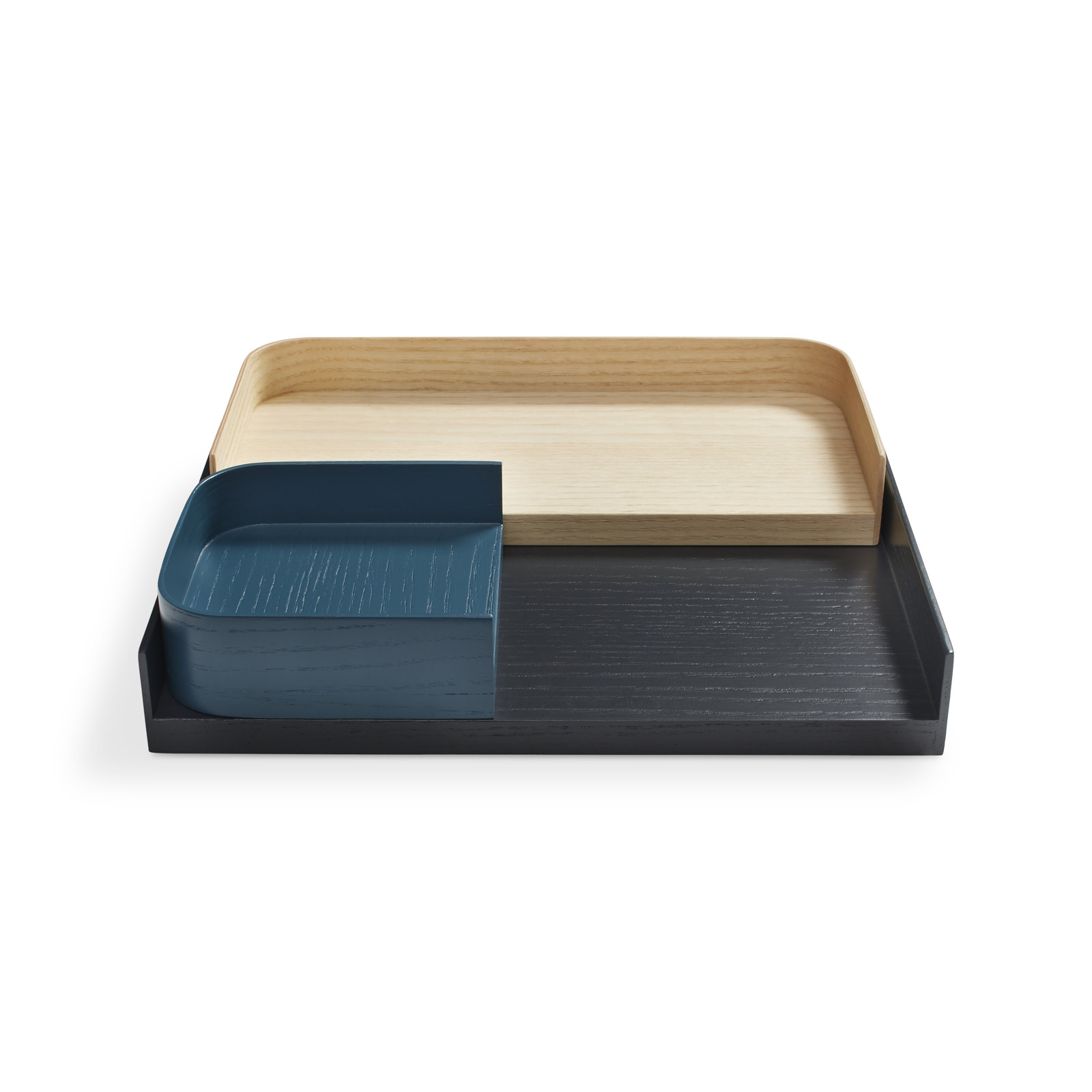Odds Wood Jewelry Organizer Tray, Mix Blue