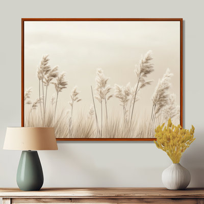 «Minimal Grass Horizon Meadows II», art mural beige