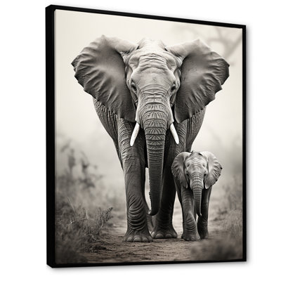 «Leiding Elephant Whispers Of Afrique II», art mural éléphant