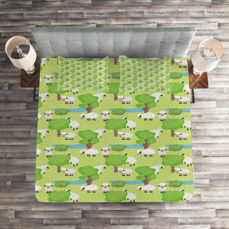 Coverlet, King Bedspread + 2 Shams