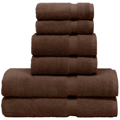 Ensemble de serviettes 6 pièces 100% coton