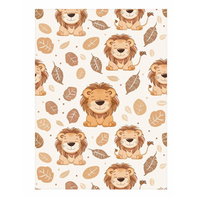 Animaux, animaux, motif de lions, chambre d'enfant, reproduction d'art pour enfants II