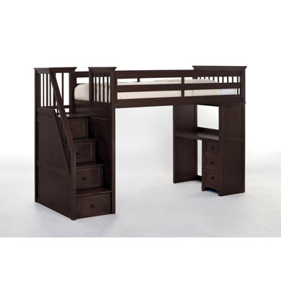 Lit mezzanine avec tiroirs Harold