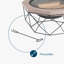 Tambellini Round Cast Iron Smokeless Fire Pit