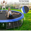 Trampoline de jardin rond avec enceinte sécuritaire Sapphome-100761943
