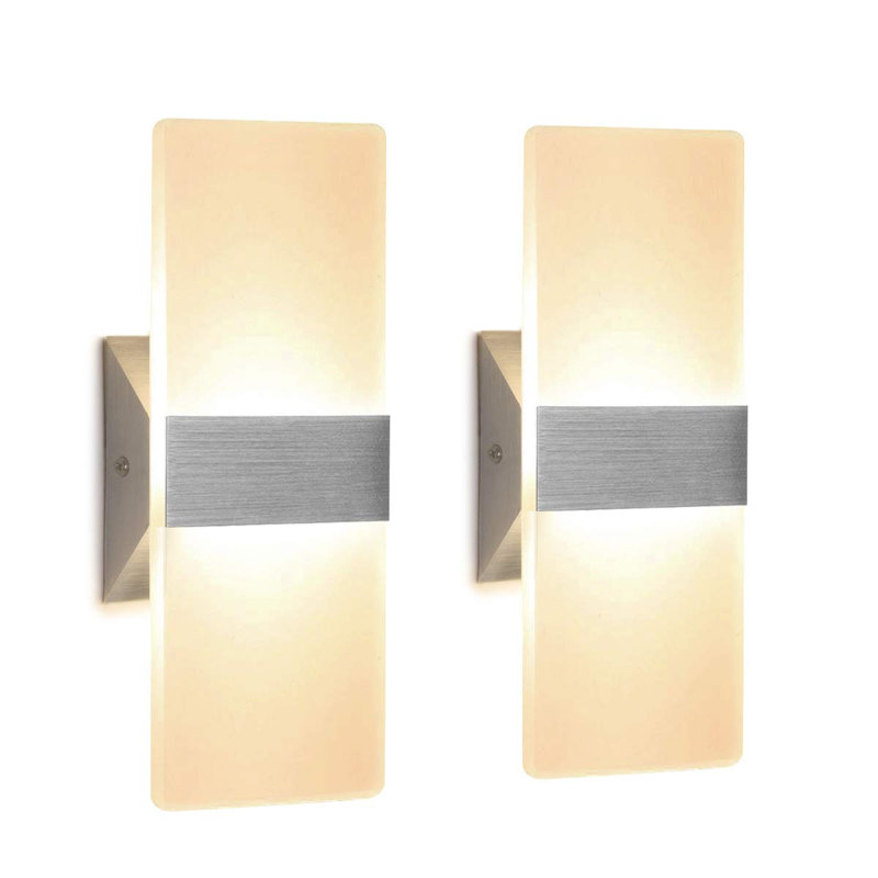 Connye Plastic LED Armed Sconce, Warm White