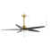 Chanille 5-Blade Solid Wood Ceiling Fan with LED Light and Remote Control