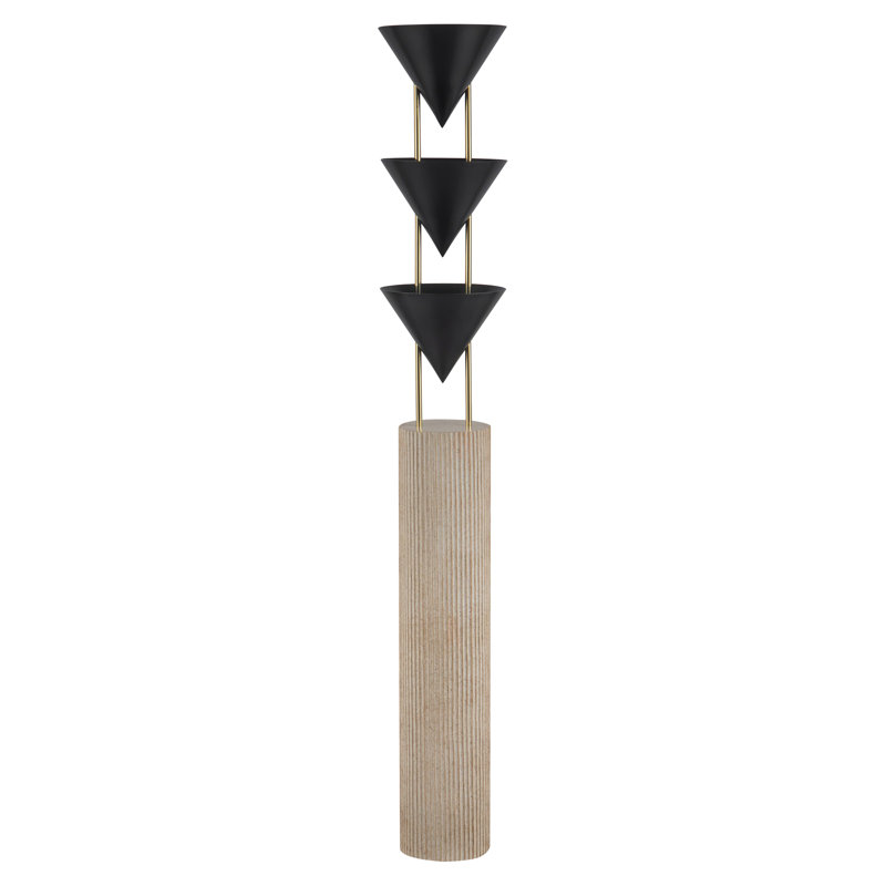 Versus 67-in Brass Floor Lamp, Urban Bronze
