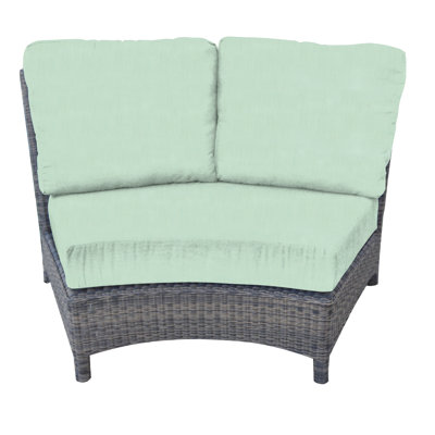 Bella Wicker Outdoor Sectional Wedge Chair