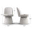 Chaise de meuble-lavabo pivotante rembourrée à 360 °