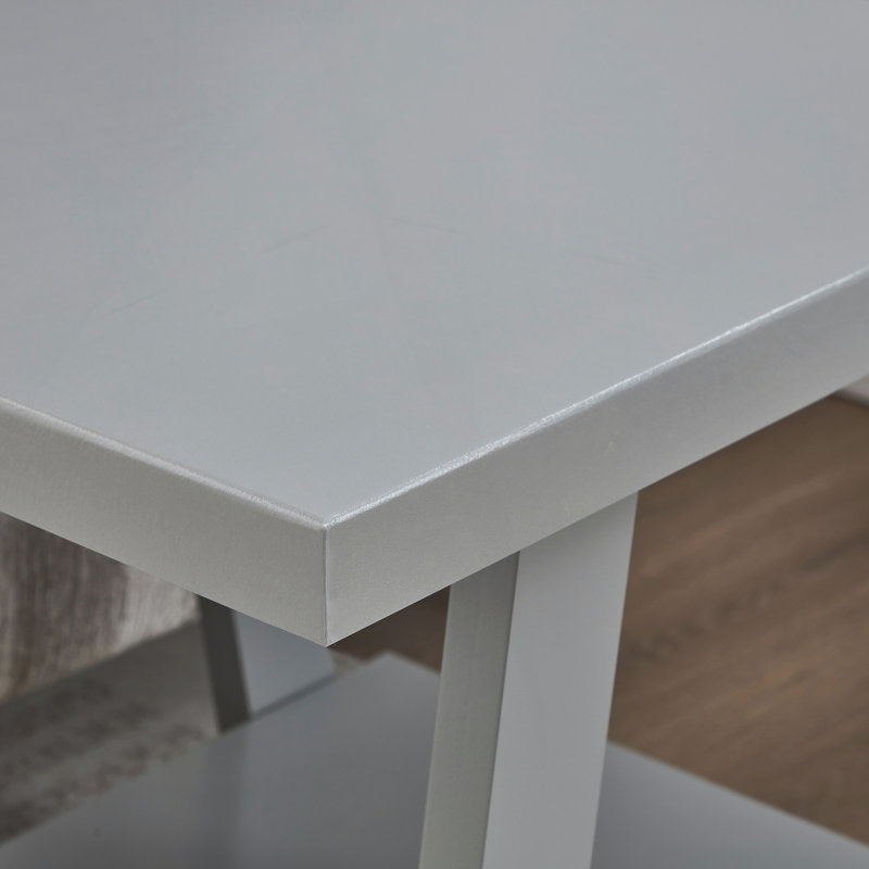 Table de bout avec tablette Contemporary, Gray, Gray, Gray