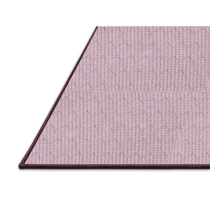 Tapis rose tissé à la machine, Tapis de couloir 2 pi x 5 pi