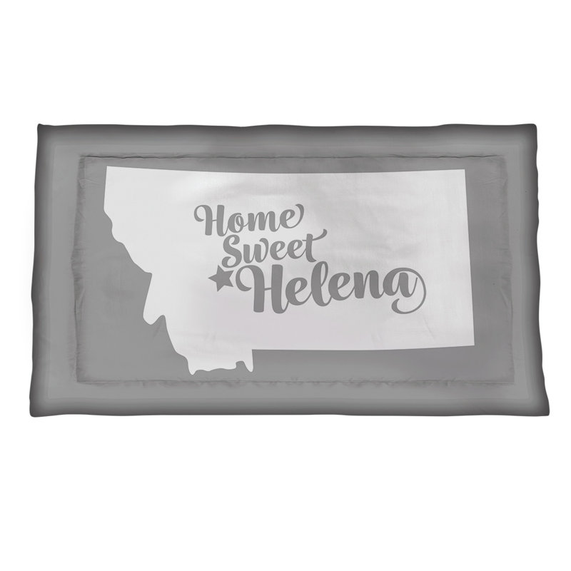 Helena Polyester Sham Set, Standard/Twin, Polyester, Gray