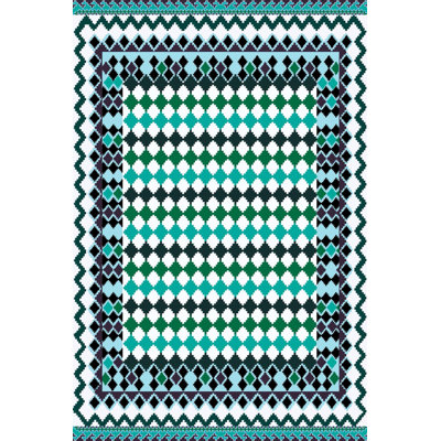Premium Woven Area Rug, 5.9 x 9.2 Feet | 100% Polyester, 650 g/m² | Antibacterial, Non-Slip PVC Dot Underside, 0.3 in Pile Height | Machine Washable, 3D Digital Printing | Perfect for Living Room & Bedroom Decor